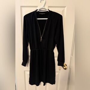 Dynamite Black Long Sleeve Dress with Zipper